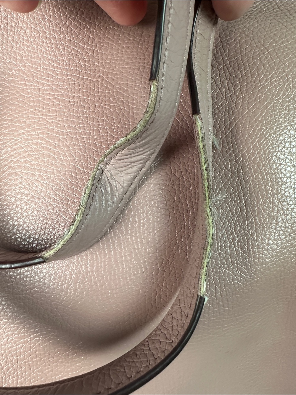 Coach Purse Dusty Rose Leather Tote Bag Over the Shoulder - Picture 14 of 14